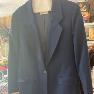 PENDLETON NAVY BLUE 100% VIRGIN WOOL JACKET